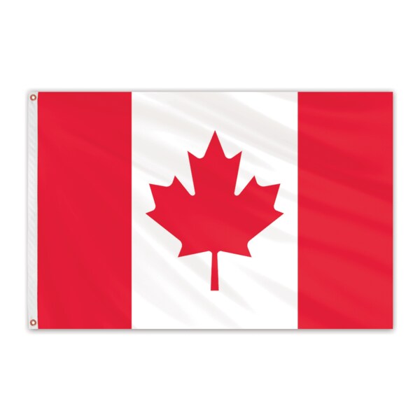 Global Flags Unlimited Canada Outdoor Nylon Flag 5'x8' 201425 Zoro